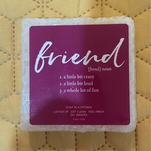 Friend Soap in a Sponge